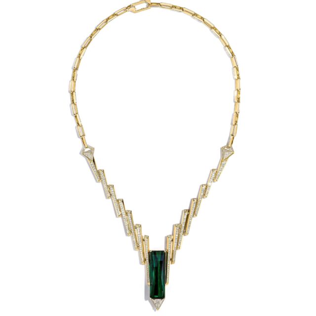 A Unisex Green Tourmaline Carat 36.68 necklace set in yellow gold. .
Unveiling this necklace @hautejewelsgeneva 
.
.
.

.#unisexjewelry #unisexnecklace #unisexnecklaces #greentourmaline #greentourmalinenecklace #contemporarynecklace #modernnecklace #goldnecklace #smartartsjewellery #jewelrymanufacturer #jewellerymanufacturer #jewelleryeditorial #designerjewelry #redcarpetnecklace #necklaceoftheday #privatejeweler #luxuryjewelry #statementnecklace #unisexjewelry #longnecklace #handmadejewelry #hautejewelsgeneva